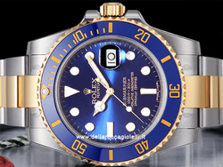 Rolex Submariner Data 116613LB Ghiera Ceramica Quadrante Blu